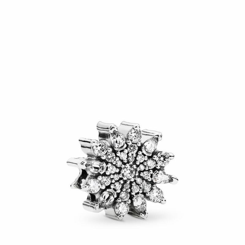 Pandora Ice Crystal Charm Ireland - Sterling Silver/Cubic Zirconia - 120967LTV